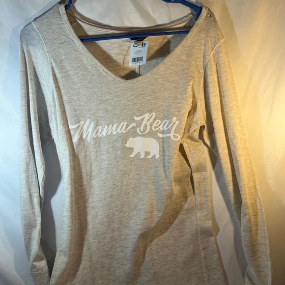 MV Sport Beige V-Neck Shirt - Picture 1 of 3